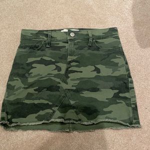 camo jean skirt